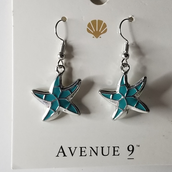 NWT Avenue 9 Sealife "Starfish" Earrings - Picture 2 of 3